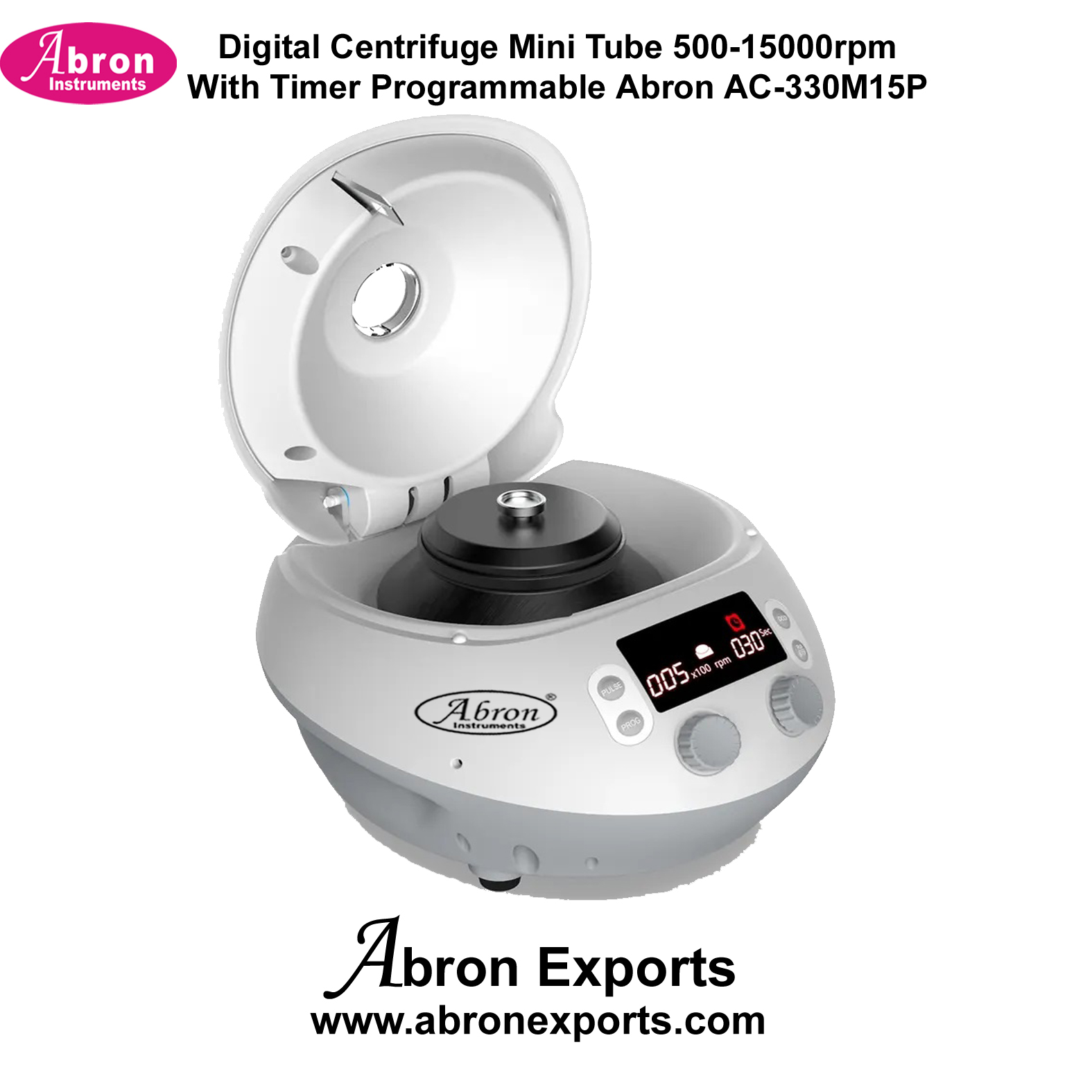 Digital Centrifuge Mini Tube 500-15000 Rpm With Timer Programmable Abron AC-330M15P 